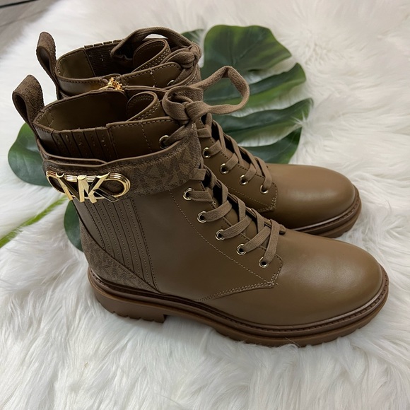 Michael Kors Parker Leather Combat Boot ✨brand new✨ - Picture 2 of 5